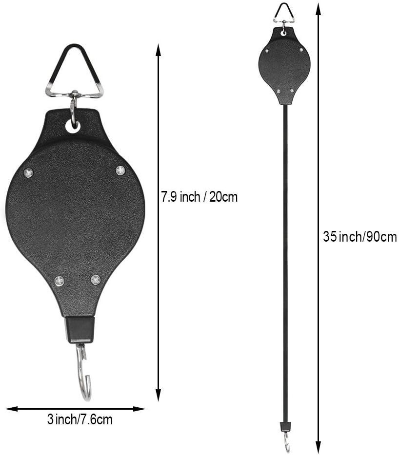 Adjustable Plant Hanger Pulley - 6-Pack Easy-Access Solution for Your Garden