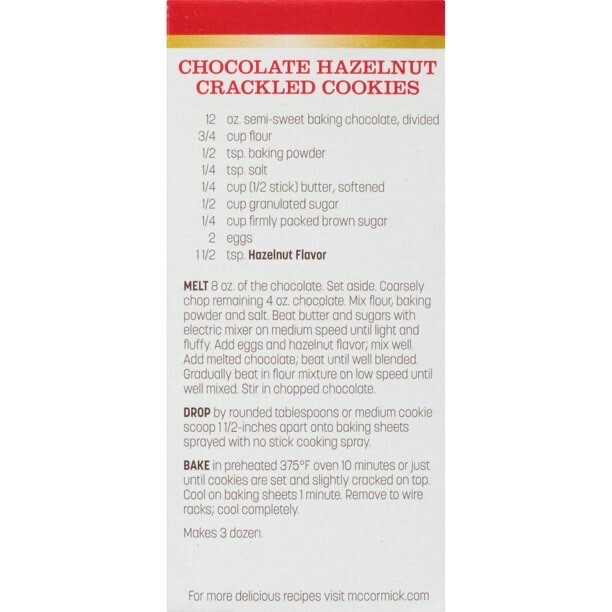 McCormick Hazelnut Extract 1 fl oz - Discontinued/Retired