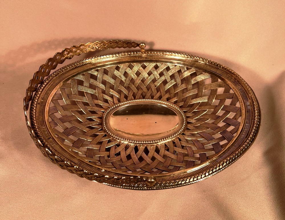 Unique Antique 800 Silver Handled Basket 10 Ounces