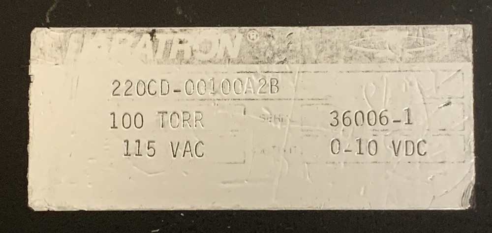 MKS INSTRUMENTS 220CD 00100A2B Differential Capacitance Manometer 100 TORR