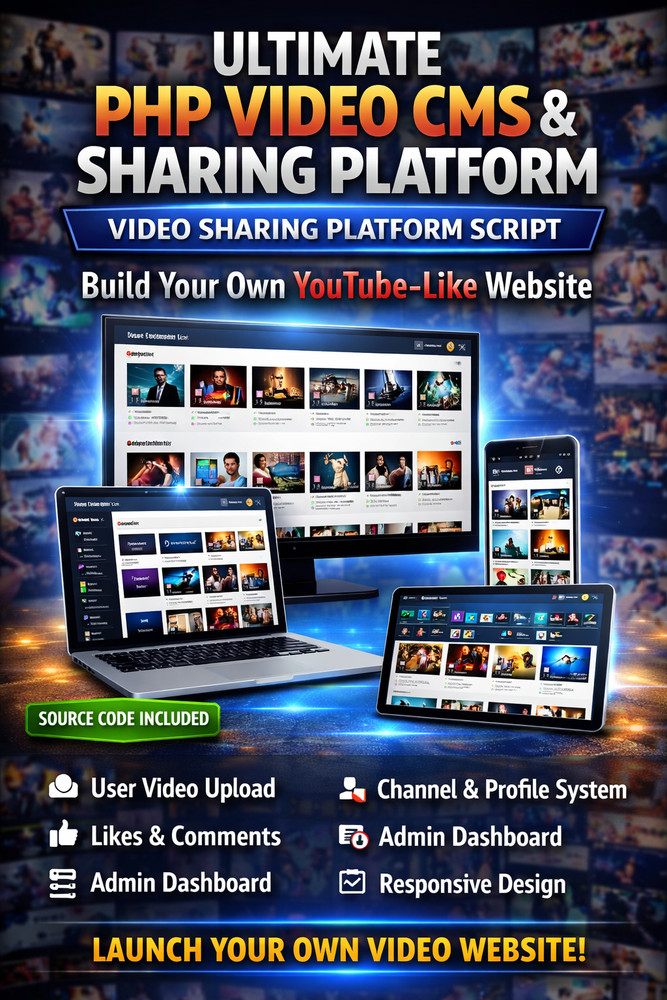 FreeTube - Ultimate PHP Video CMS Website | Video Sharing Platform | Streaming