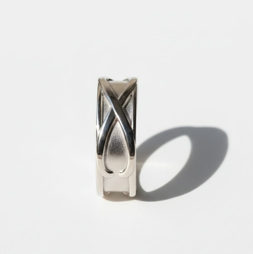 Goku Black Time Silver Ring , Adjustable Anime Ring , Japanese Inspired Ring
