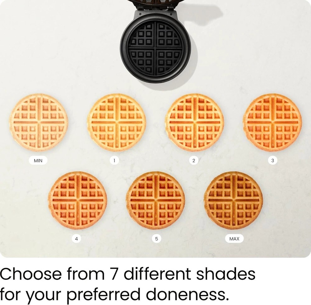 Mess-Free Belgian Waffle Maker: Nonstick Plates & Programmable Settings Included