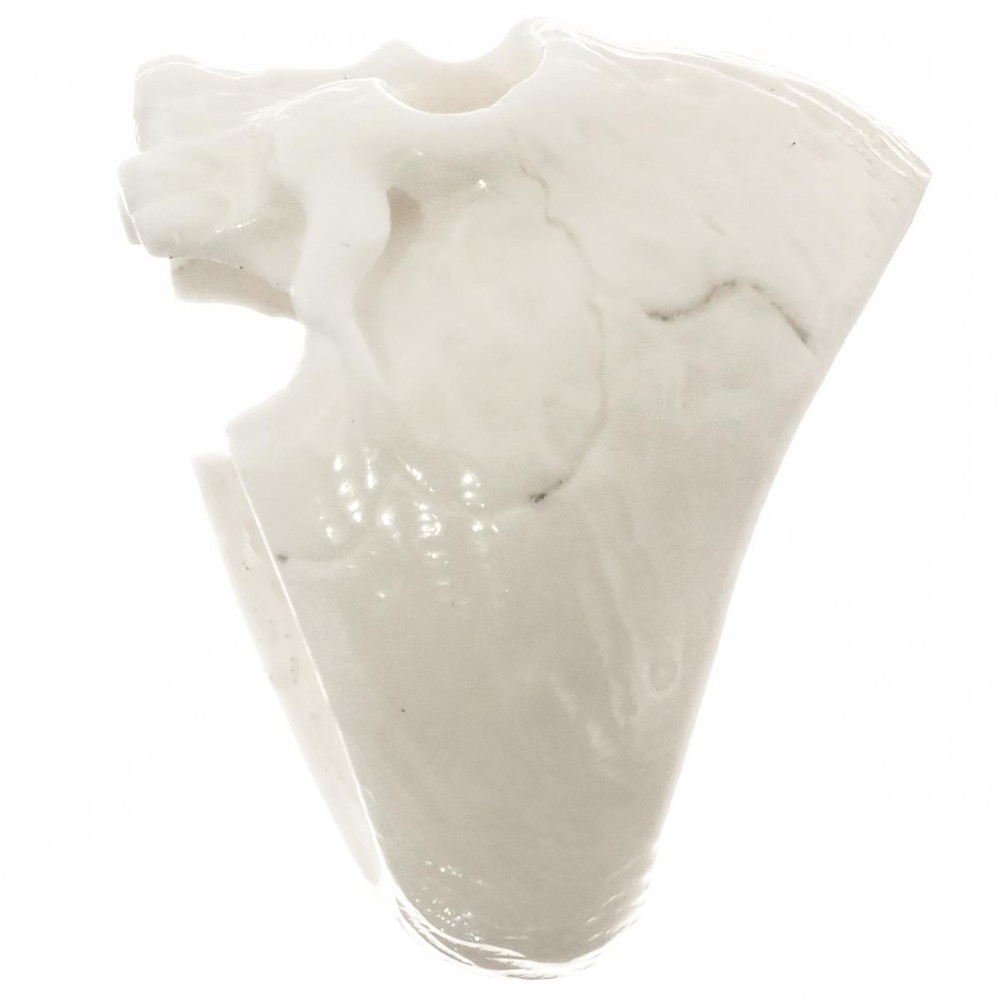 1" Large Mens Jawless Skull Bison Bone Hand Carving Ring
