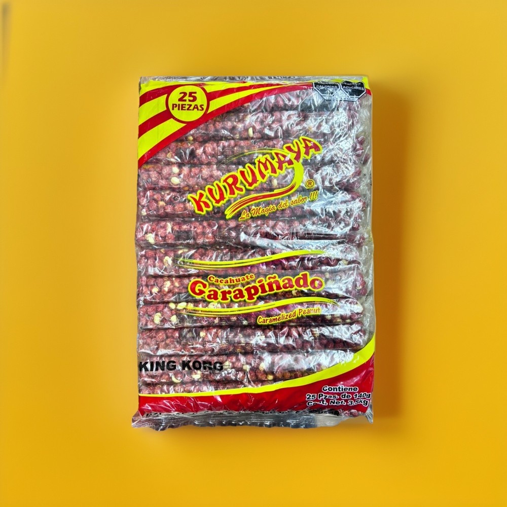 Kurumaya Mexican Cacahuate Garapiñado (Caramelized Peanuts), 25 pcs – 3.5 kg