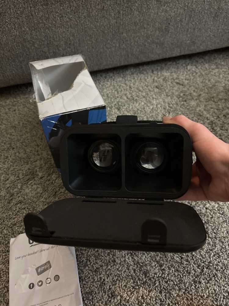 Orzly VR Headset for Nintendo Switch/Switch OLED Adjustable Lens Black