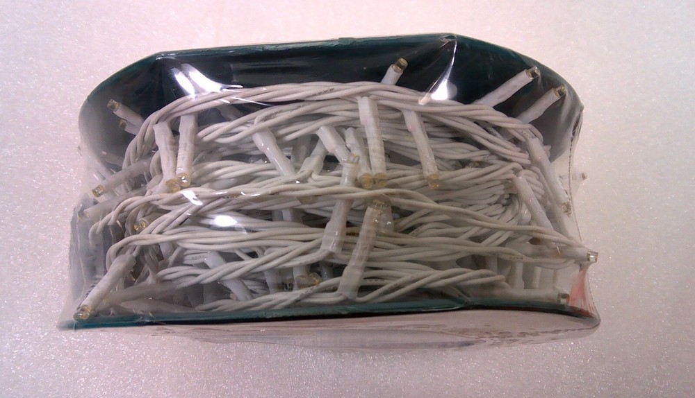 GE StayBright 250-Count 51.8-ft White Micro LED Christmas String Lights