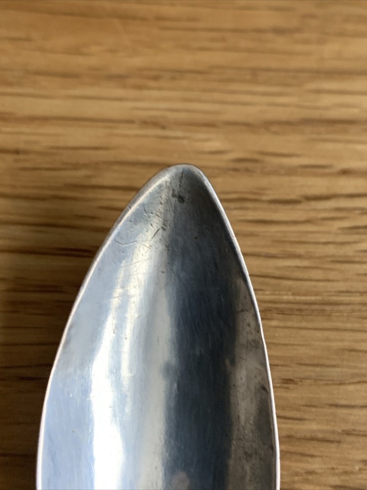 Very Old Coffee Spoon 14.5 cm 12 Lot 750 Silver Initials