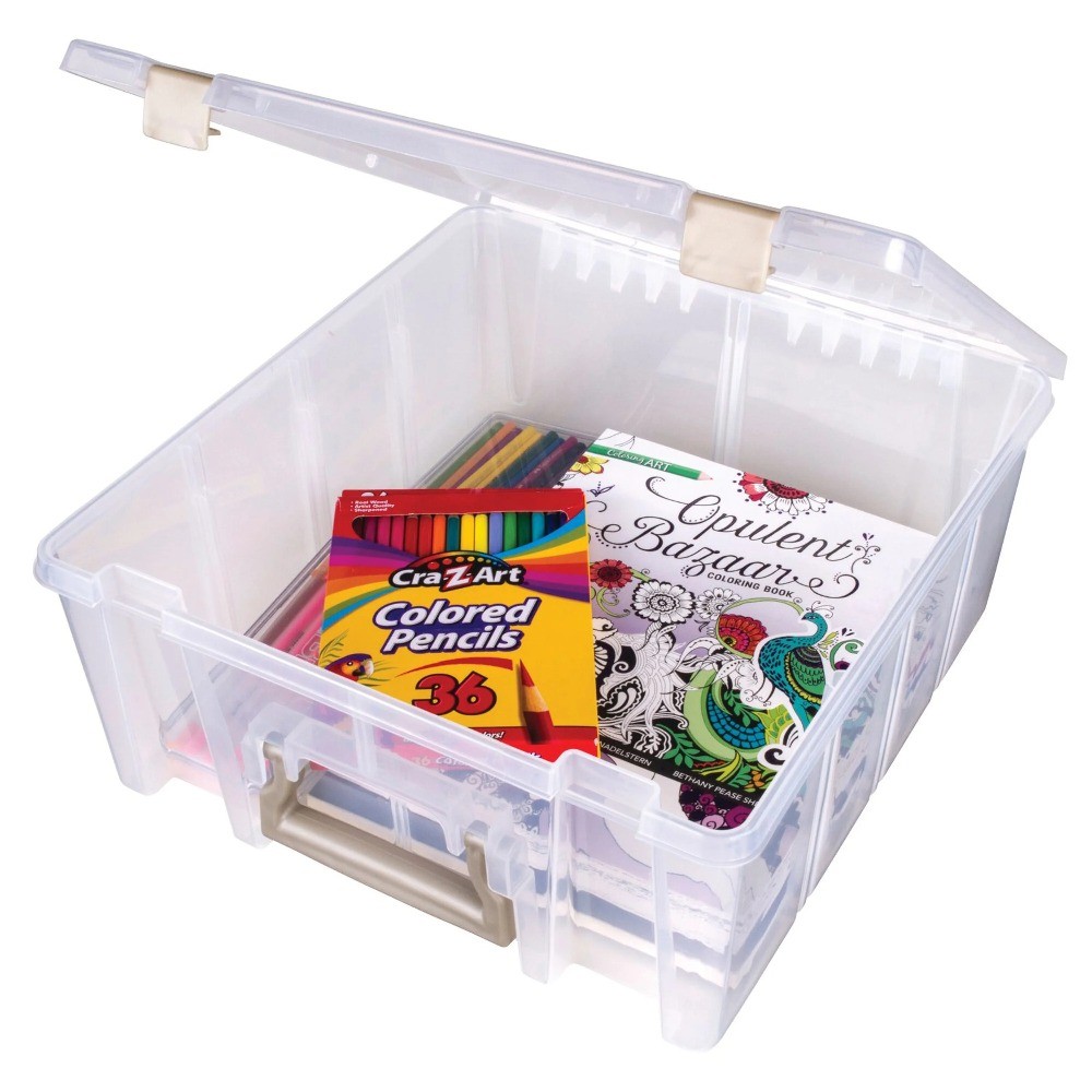Super Satchel Boxes, Double Deep Base, Transparent