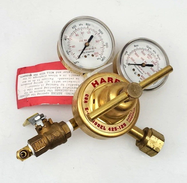 Harris Model 425-125 Oxygen Single Stage Regulator E-4 - EXCELLENT