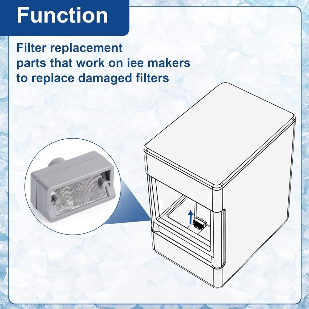 High-Durability 2-Piece Filter Set for GE Profile Opal Ice Maker - Easy Install