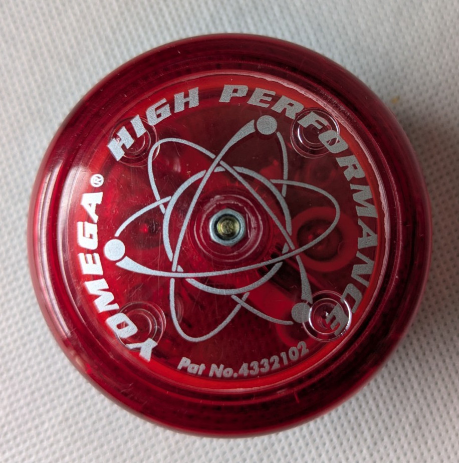 Vintage Yomega High Performance Red Yoyo (no string)