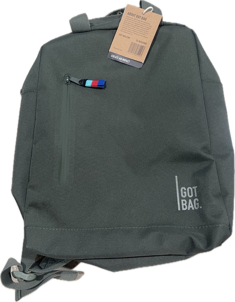 GotBag Backpack Day Pack Algae Green Water Resistant NWT