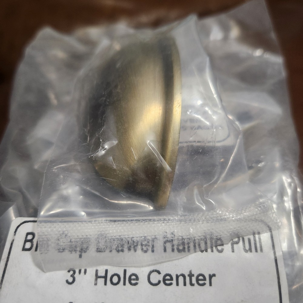 10-pack Bin Cup Drawer Handle Pull Antique Brass 3" Hole Center