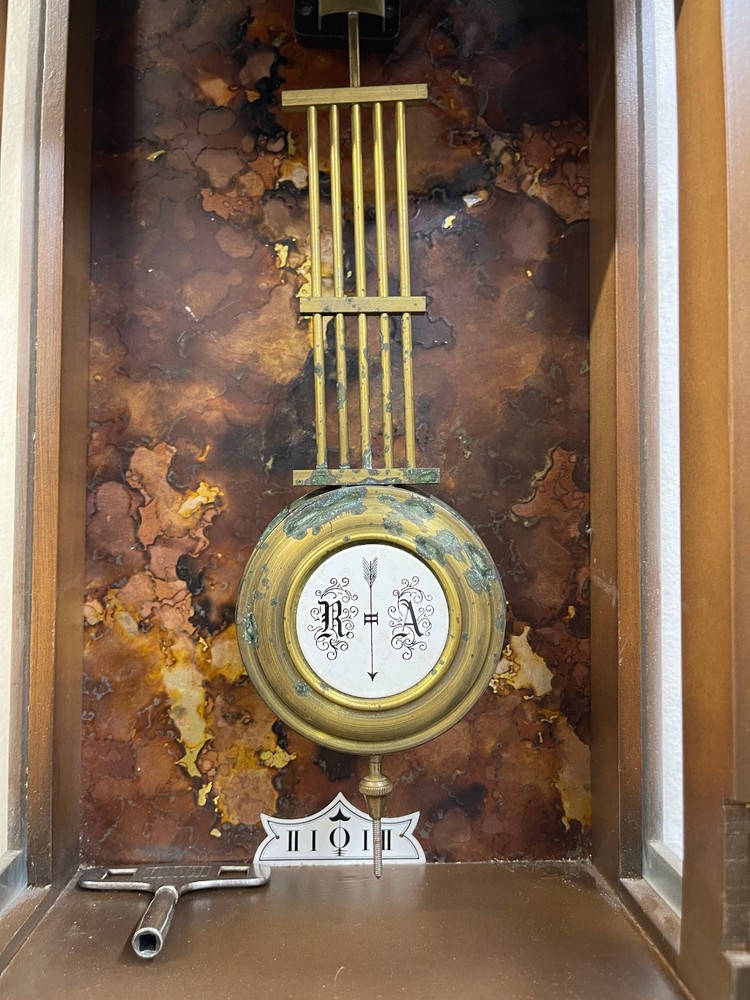 Antique P F Bollenback Wall Regulator *