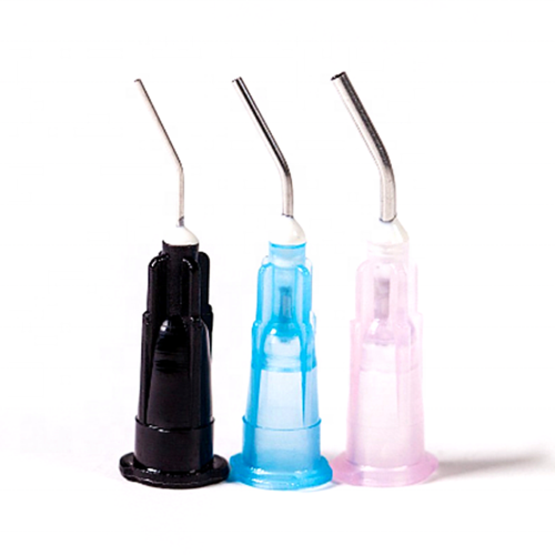 Dental Pre-Bent Irrigation Syringe Needle Flowable Applicator Dispensing Tips