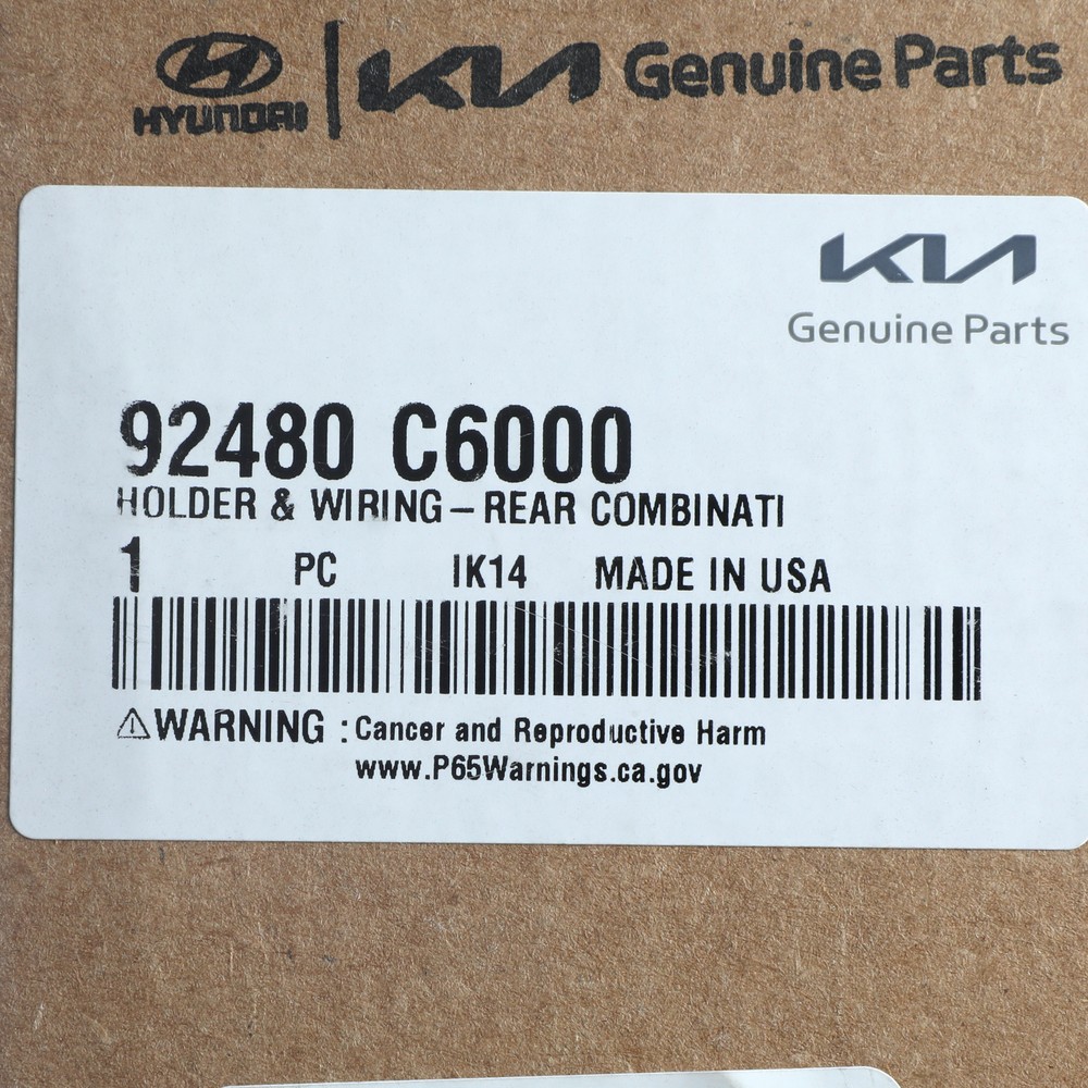 NEW OEM Kia 2016-2018 Sorento Socket & Wire 92480-C6000