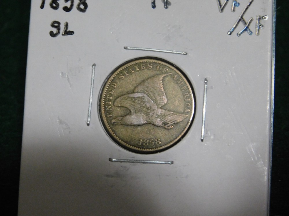 1858 S.L. Flying Eagle Cent  Item # 12143