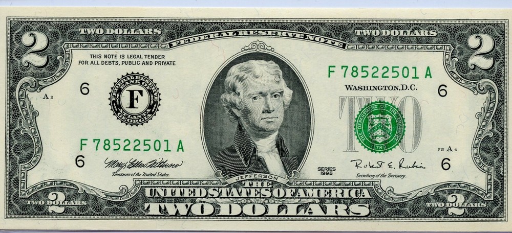 Uncirculated $2 Series 1995