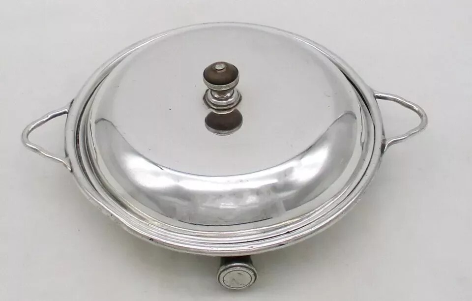 Small Aspreys Silver Plated Warming Dish 1900-1920
