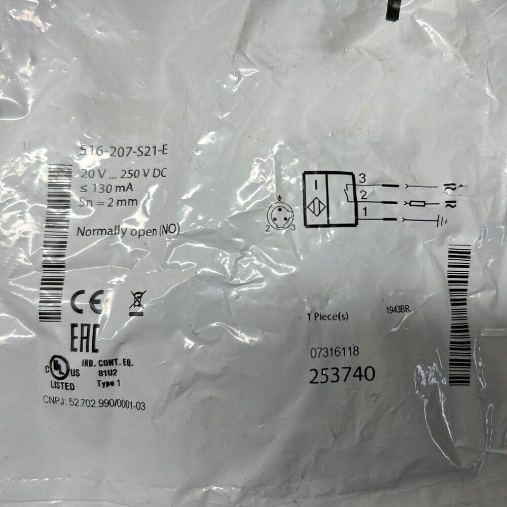 1Pcs New For BES 516-207-S21-E Proximity Switch Sensor Replacement