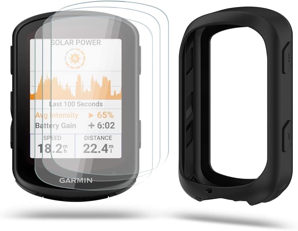 Screen Protector for  Ed 840 Solar/Ed 540 GPS and Silicone Case