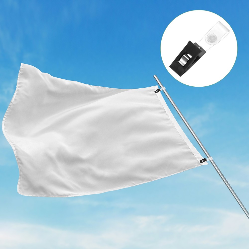 12-Pack Garden Flag Clips, Yard Flag Clips for Small Flags [Black]