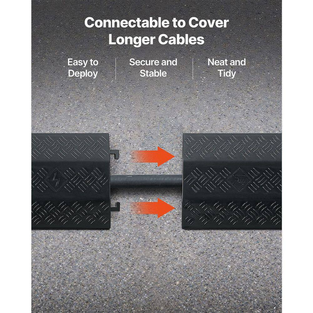 Drop over Cable Protector, 17,500 Lbs. /Axle Load Capacity, Durable Cable and Ho