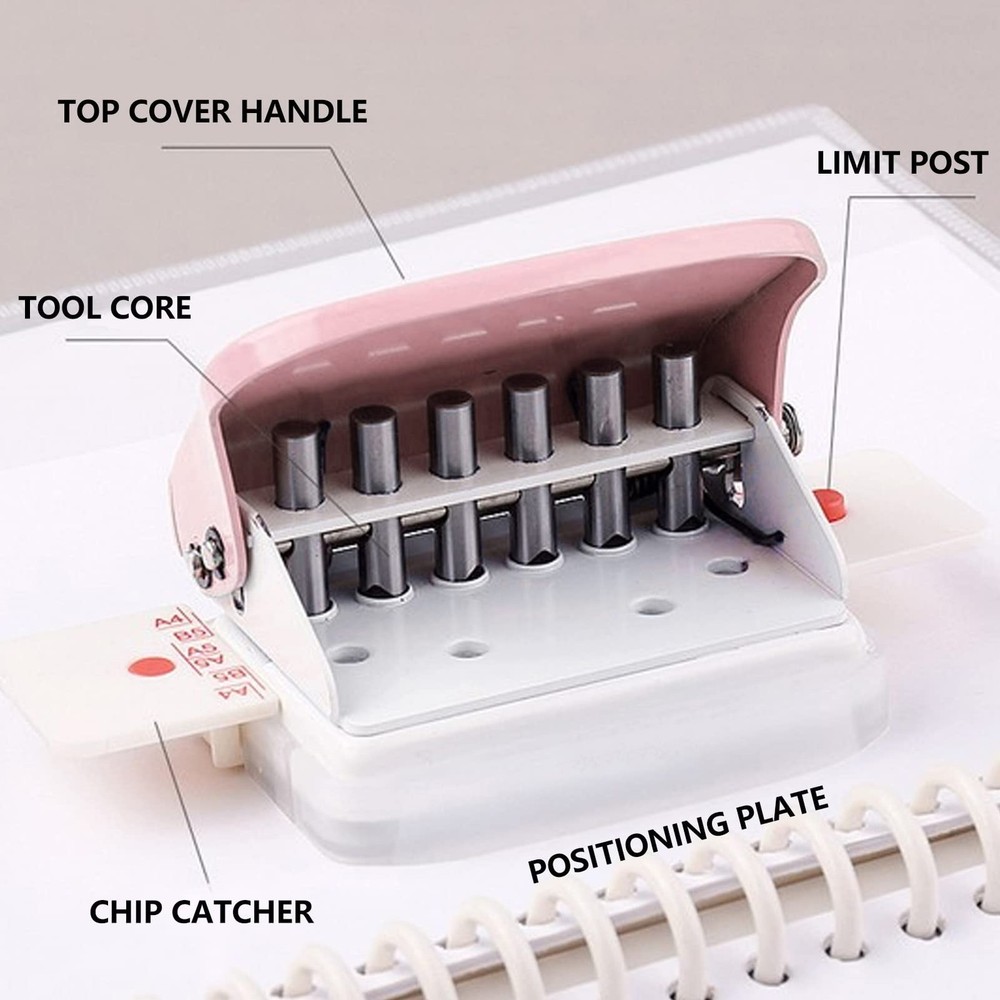 Binding Machines Mini Manual Multipurpose 6 Holes Cinch Book Binding Machine ...