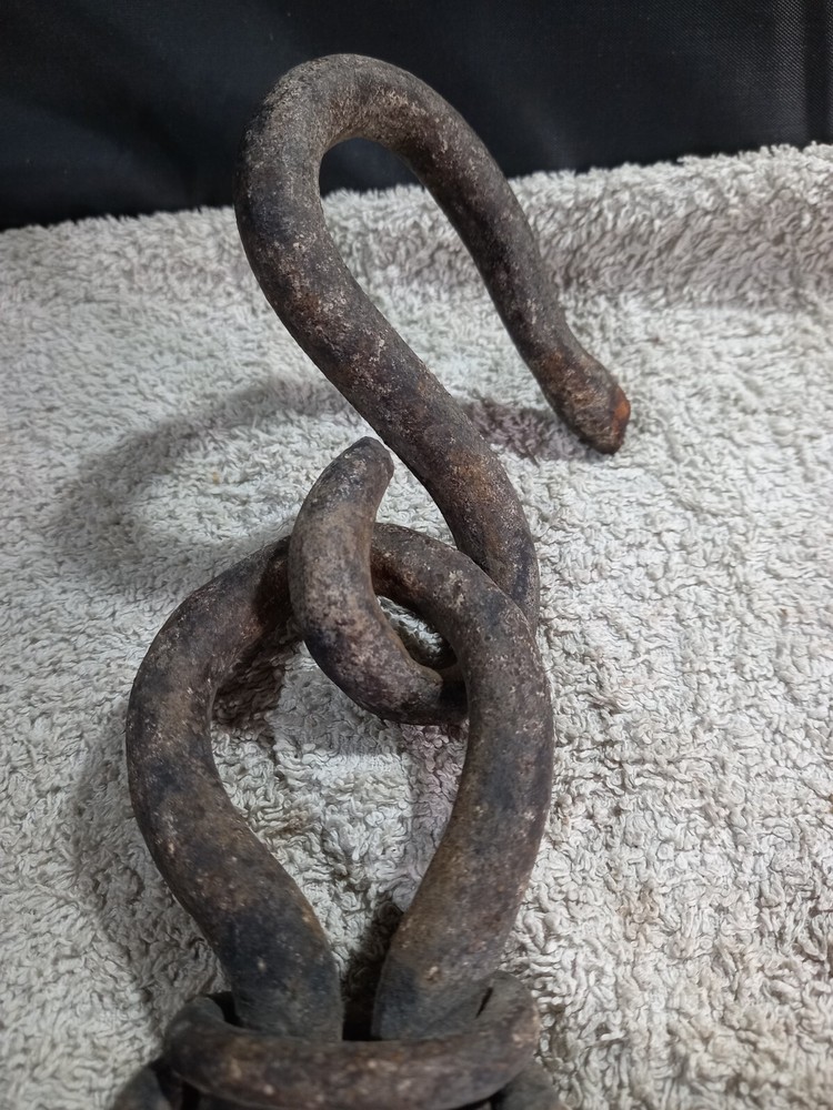 Antique Fireplace Trammel Hand Forged
