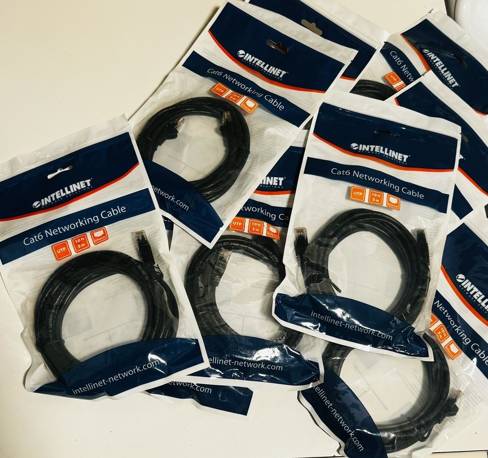 CLEARANCE: $1 Cat6 3ft-10ft Patch LAN Network Cable, 10Gpbs, Snag-less. Read Des