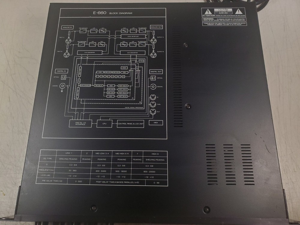 Roland E-660 Digital Parametric EQ Equalizer - Good Cosmetic