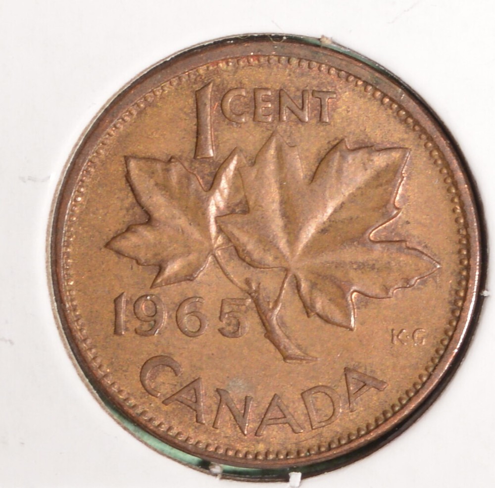 SCARCE 1965 Pointed 5 penny - Small Beads  - circulated