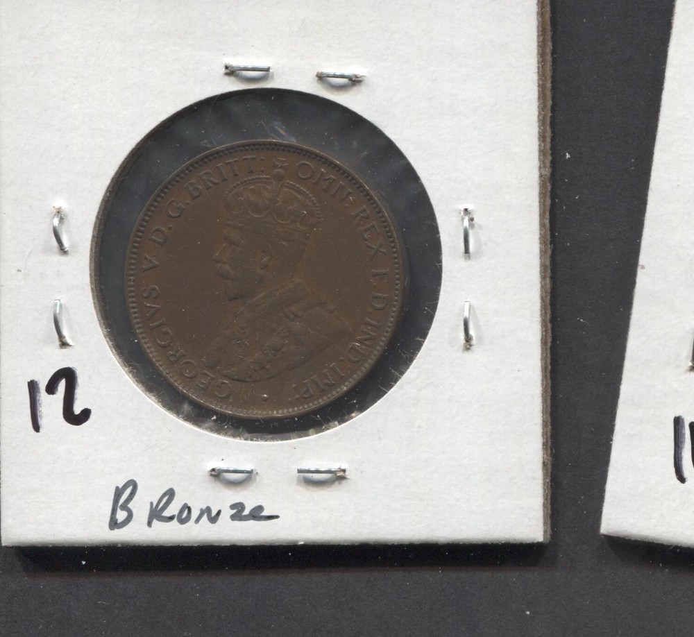1936(M)-Australia-VF+-KM-22-1/2 Penny