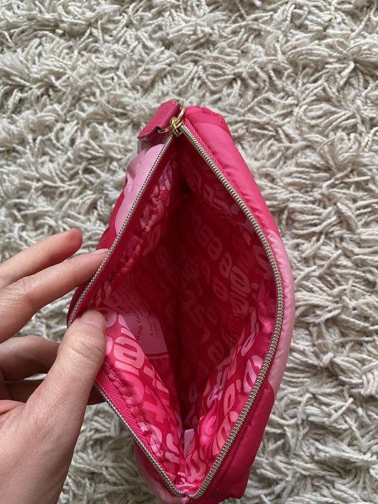 Estée Lauder Makeup Bag Cosmetics Case Pink Quilted