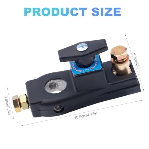 2pcs Battery Disconnect Switch, Kill Switches Master with 4 Spacers for Car