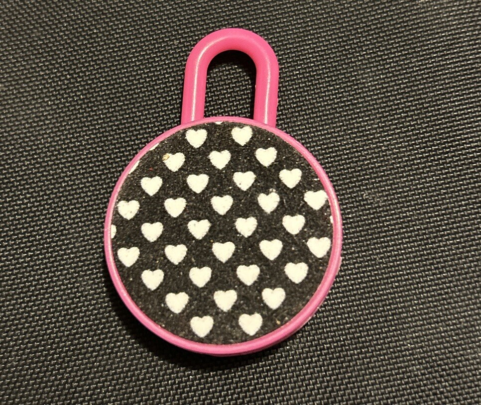 Lisa Frank Panda Plastic Lock Hearts No Key