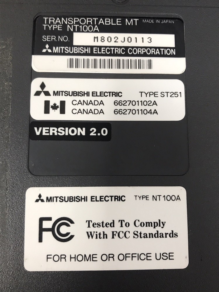Untested Mitsubishi Transportable MT Type NT100A Version 2.0 Satellite Terminal