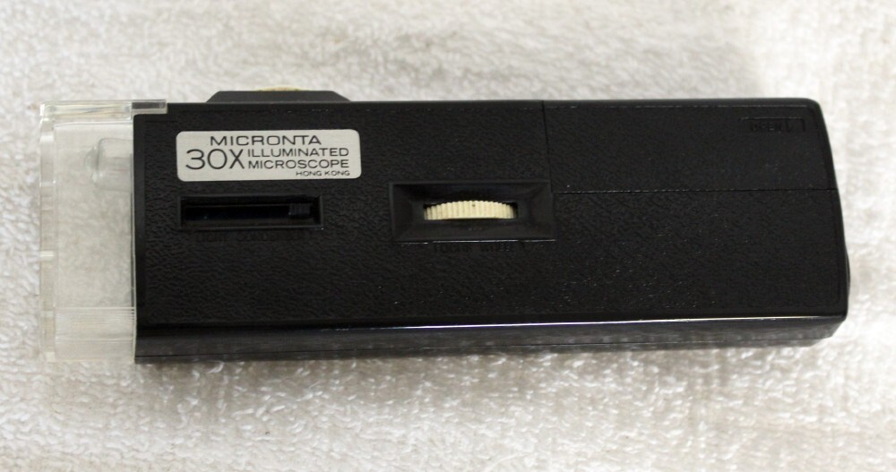 Vintage Micronta 30X Illuminated Microscope ~ **WORKING**