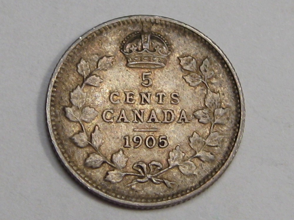 1905 Five Cent 5¢ CANADA. #27