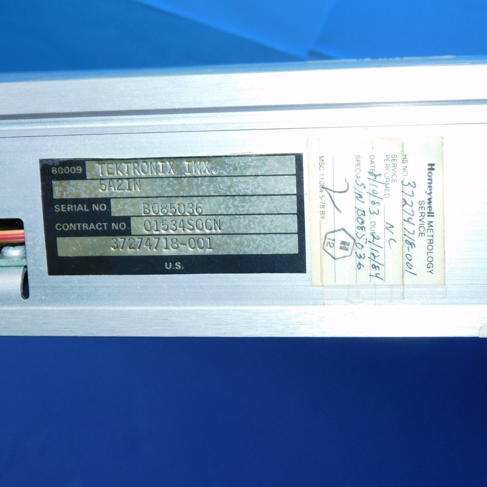 TEKTRONIX 5A21N DIFFERENTIAL AMPL PLUG-IN MODULE