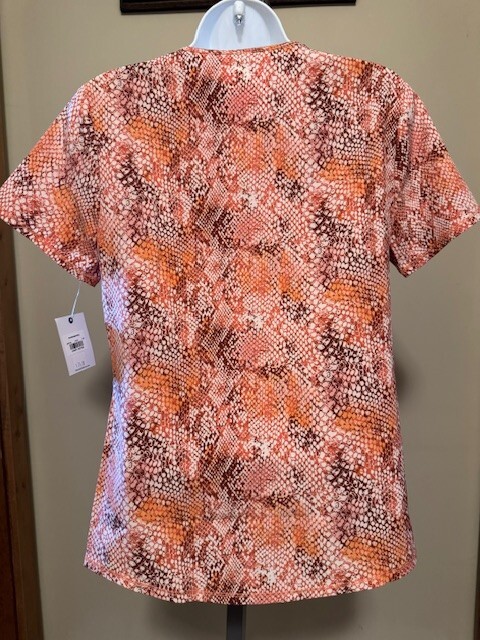 CK703 Python Perfect 2 pocket scrub top by Cherokee