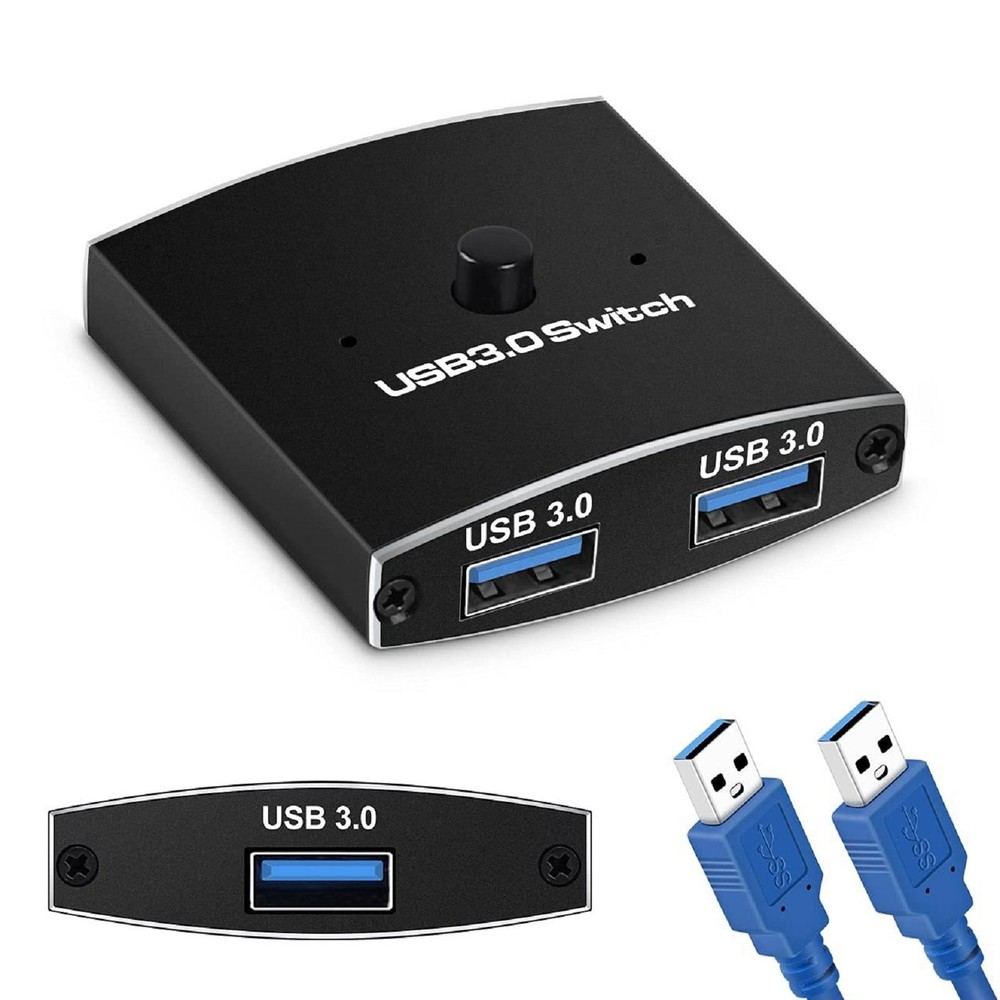 USB 3.0 Switcher Bi-Directional For Printer Keyboard Mouse Sharing Switcher