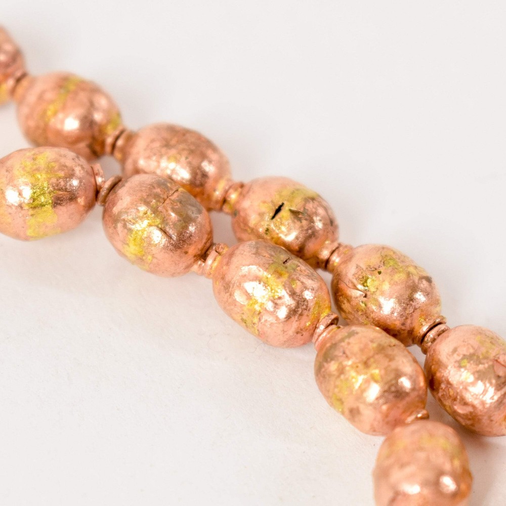 Copper Prayer Beads with Tassel Ethiopia