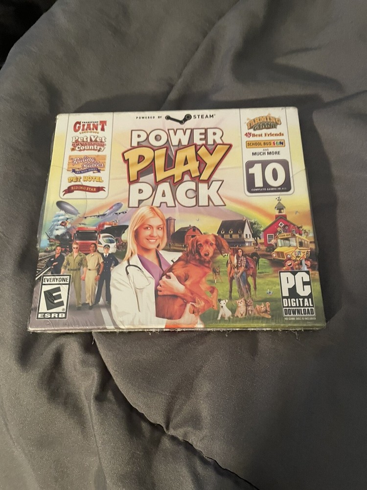 POWER PLAY PACK - 10 COMPLETE GAMES  SEALED PC CD