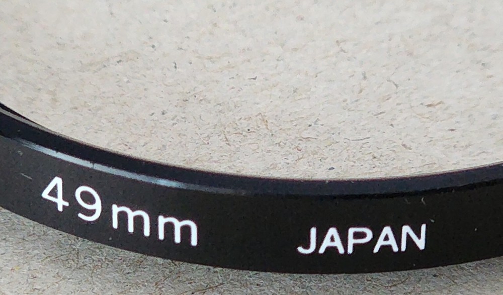Unknown Size to 49mm Lens Filter Adapter - Made in Japan **PLEASE READ**
