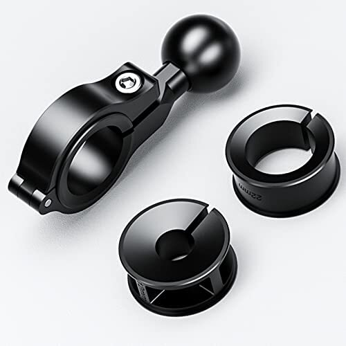 Handlebar Mount With 1'' Tpu Ball Compatible With Ram Mounts B Size Double Socke