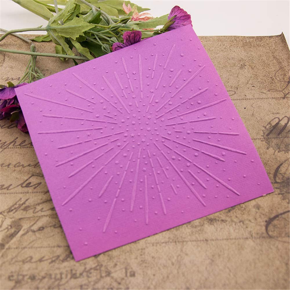 arriettycraft Fireworks Background Plastic Embossing Folder for Card Making J...