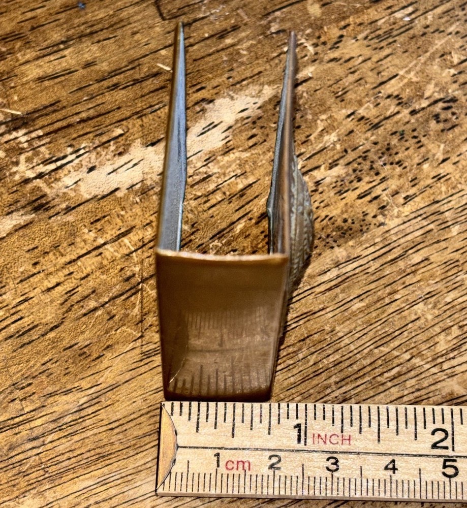 WW1 GERMAN GOTT MIT UNS Brass Match Box Holder