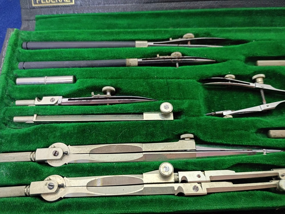 Vintage Dietzgen Federal Drafting Tool Set